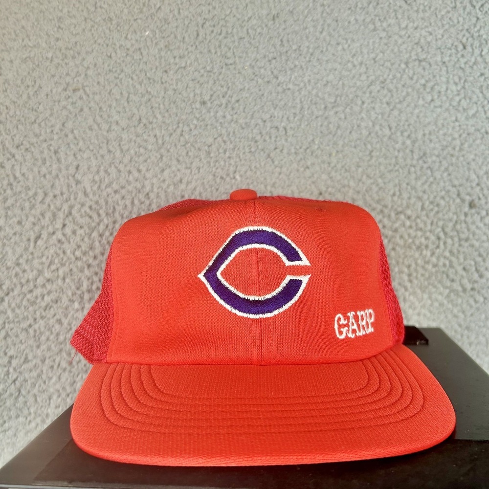 Vintage 80's Hiroshima Toyo Carp Japanese Baseball Hat Strapback Size Medium